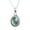 prehnite, variant on Solid 925 Sterling Silver Necklace For Women, Genuine Amethyst Cabochon Purple Gemstone Unique Handcrafted February Birthstone Gift