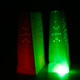 thumbnail image 1 of 10pcs Bolsos Que Deseen Linternas Con 10pcs LED Ligeras Del Té Para Casarse El Día De Tarjeta De San Valentín Cumpleaños Sol Soledad Vela LED con bolsas luminosas, 1 of 10