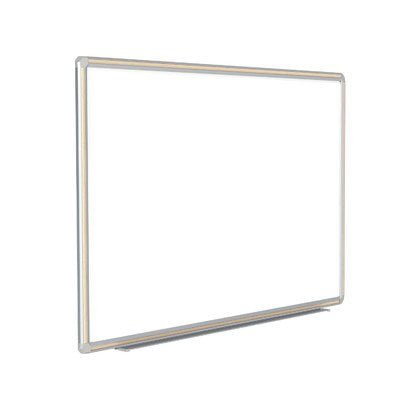 Aluminum Frame Porcelain - Ghent DFMLM34 3 ft. x 4 ft. DecoAurora Aluminum Frame Porcelain Markerboard - Light Maple Trim