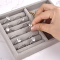 thumbnail image 3 of New Portable Velvet Jewelry Ring Jewelry Display Organizer Box Tray Holder Earring Jewelry Storage Case Showcase Wholesale 06, 3 of 6