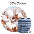 thumbnail image 5 of Unique Bargains 100% Cotton Absorbent Hand Towel Set 14"x30" Steel Blue 4 Pcs, 5 of 8