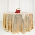 thumbnail image 2 of BalsaCircle 120" Sequin Round Tablecloth Champagne, 2 of 8