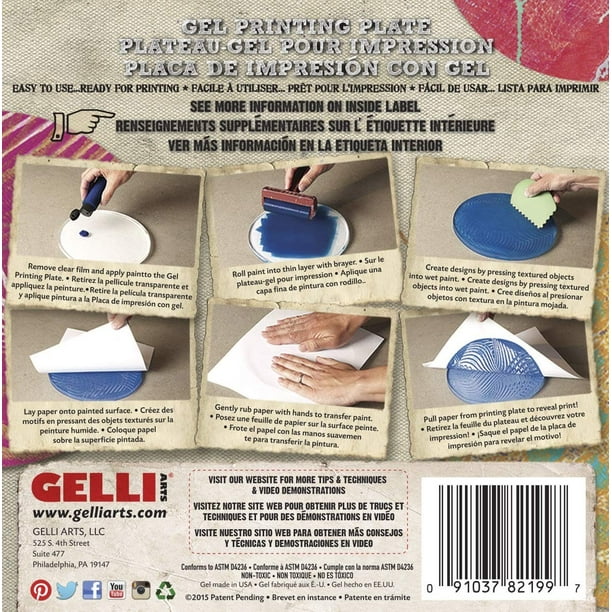 Gelli Arts 4 in. Printing Plate - Pack of 20 