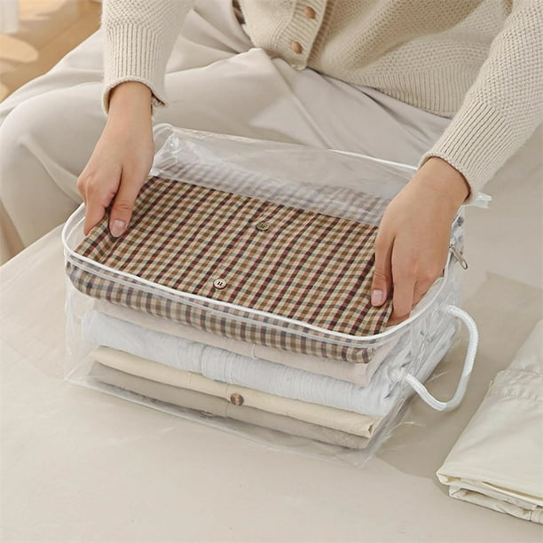 NOGIS Clear Storage Bags with Zipper Comforters Blankets Storage Bags Clothes Organizer Bed Sheet Storage for Toys Sweaters Bedding Sets Closet M 16x12 inch Walmart Business Supplies