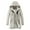 Beige, variant on Fesfesfes Mens Winter Fleece Coat Casual Solid Hooded Zipper Hooded Mid Length Long Sleeve Jacket Coats Under $10
