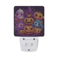 thumbnail image 2 of Pumpkins Halloween Night Light LED Dusk to Dawn Auto Sensor Night Lamp Plug-in Nightlight for Bedroom Hallway Kitchen 2 PCs, 2 of 7