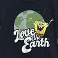 thumbnail image 2 of Girl's SpongeBob SquarePants Love the Earth  Graphic Tee Navy Blue Medium, 2 of 4