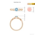 thumbnail image 4 of ANGARA Natural Solitaire Aquamarine Infinity Shank Ring in 14K Rose Gold for Women (Size-5mm) | March Birthstone, Birthday, Anniversary, Jewelry Gift for Women | Natural Aquamarine Ring, 4 of 9