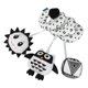 thumbnail image 1 of Juguete en Espiral para Cochecito Juguete de Felpa en Espiral Blanco y Negro para bebé Recién Nacido Asiento de Coche de Animales de Dibujos Animados Juguete Colgante con ANGGREK Otros, 1 of 8