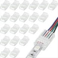 thumbnail image 1 of Conectores de Tira de Luz LED 20 Conectores Adaptadores de LED Impermeables Conectores de Tira de Luz LED Sin Soldadura 10 Mm, 1 of 6