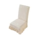 thumbnail image 2 of Fundas De Silla De Terciopelo Funda elástica beige con diseño de pata de gato para silla de comedor, gruesa, para asiento y respaldo, para todas las estaciones (1 unidad) JASKFLY, 2 of 9