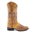 thumbnail image 2 of Ferrini Womens Dreamer Embroidered Narrow Square Toe Cowboy  Mid Calf Boots, 2 of 6