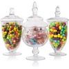 Jars With Lids- Small Jars, Candy Jars For Candy Buffet, 20 Oz., 24 Oz. And 28 Oz.