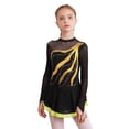 thumbnail image 3 of MSemis Robe de Ballet pour Filles Tenue de Ballet à Manches Longues pour Enfants Combinaison de Danse Jaune 12, 3 of 7