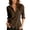 Brown, variant on cocolona Button Down Shirts for Women Lapel Long Sleeve Solid Color Shirts Slim Trendy Casual Fall Tops