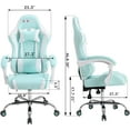 thumbnail image 6 of ALEAVIC Ergonomic Gaming Chair Computer Gaming Chair for Adults, Light Blue, 6 of 8