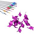 thumbnail image 1 of 50PCS Archery Spin Vanes, 1.75 Inch Right Hand Metal Spin Wing Vanes  Shaft Feather Fletching With Tapes For Fletching For Target Archery, 1 of 8