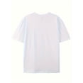 thumbnail image 2 of Simple and stylish T-letter printed men's round neck short sleeved T-shirt, comfortable and breathable casual sports top suitable for spring and summer vacation leisure, 2 of 5