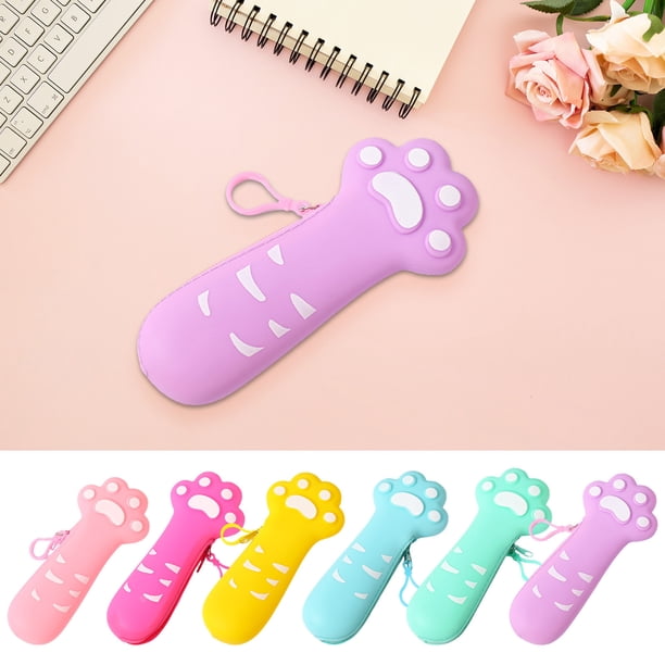 Bolsa de lápices portátil para estudiantes | Lindo organizador de almacenamiento de papelería para niños | Estuche para bolígrafo multifuncional para la escuela o los viajes | 20,5x9cm | Diseño