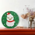 thumbnail image 6 of Dreamtimes Christmas Snowman Wall Clock, Silent Non Ticking Battery Operated Creative Decorative Round Clock for Kitchen, Living Room, Bathroom, Home School Office, 10 Inch, 6 of 7