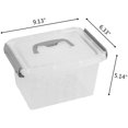 thumbnail image 2 of 6 Pack Clear Storage Boxes, 3 L Plastic Small Storage Bins, 2 of 7