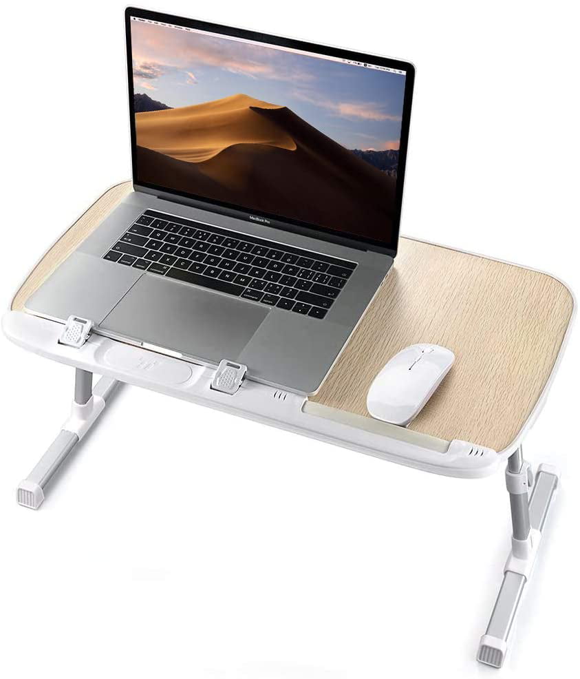 TaoTronics Lap Desks Bed Trays for Eating and Large Wood Laptop Desk for Bed 