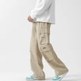 thumbnail image 5 of PEASKJP Cargo Pants Men Streetwear Léger Ripstop Tactique Hiking Work Pants Coupe Régulière, Bleu TG, 5 of 5