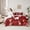Maroon, variant on Feelyou Kawaii Santa Claus Bedding Comforter Set 7pcs, Winter Christmas Snowman King Bedding Sets, Penguin Animal Reversible Bed Sheets, Super Cozy Room Decor, 3-Piece