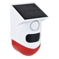 thumbnail image 2 of CHUANK Solar Motion Sensor Alarm Solar Alarm 120dB Loud Siren LED Strobe Lights Sound Alarm Adjustable Sensing Distance IP65 Waterproof Motion Detector Alarm Siren Rechargeable for Farm H, 2 of 7