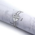 thumbnail image 5 of UDIYO 2Pcs Best Friends Heart Joint Pattern Bracelets Bangle Friendship Jewelry Gift, 5 of 7
