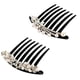 thumbnail image 1 of ColoMX 2 piezas elegante peine perla peine rhinestone artificial tocado cristal boda nupcial accesorios para el cabello mujer decoración del cabello (pavo real, patrón de flores), 1 of 7