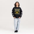 thumbnail image 3 of Women's Gameday Couture  Black Michigan Wolverines Pure Victory Relaxed Rhinestone Pullover Sweatshirt, 3 of 4