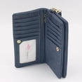 thumbnail image 4 of Woman Long PU Wallet Storage Handbag Wallet for Lady Woman Female (Blue), 4 of 8