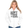 thumbnail image 4 of US Army Girl Military Star Logo Womens Plus Size Graphic Zipper Hoodie Brisco Brands 4X, 4 of 5