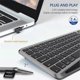 thumbnail image 4 of Bluetooth Wireless Keyboard with Touchpad 7-Colors Backlit 2.4G Rechargeable Trackpad Keyboard for S, 4 of 5