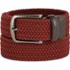 thumbnail image 1 of Perry Ellis Cinturón tejido tejido para hombre, rojo, 30-32, 1 of 1