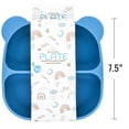 thumbnail image 2 of Beille 1pc Blue Baby Feeding Essentials Panda Food Grade Silicone Suction Plate, 2 of 7