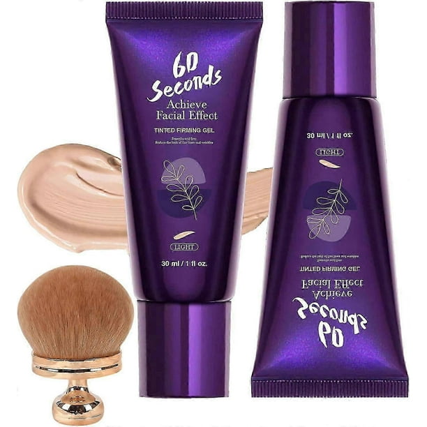 60 Second Tinted Firming Gel, Face & Body Coverage Perfector, Tattoo Cover Up Makeup, Leg Makeup Waterproof No Transfer, All Over Complexion Perfector