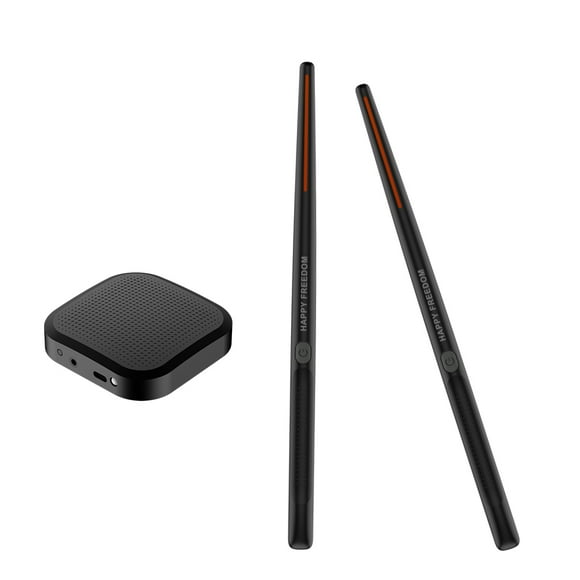 yeacher Portable Smart Electronic Air Drum Kit with Low Latency Drumsticks, Ideal for Beginners, Students, and Professional Drummers, XHY-JZG01 Basic Model in Navy Blue or Black