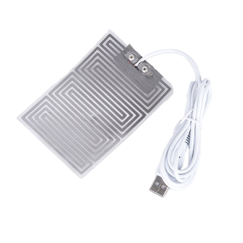 1pc Heating Pad Hand Warmer Heated Insole USB Heating Film Electric Heat Mat 