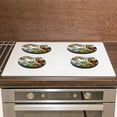 thumbnail image 5 of Stove Burner Covers 4 Pcs for Home Decor Cooktop Decorative ,Chicken and Rooster in The Grass creative, Round Electric Stove Burner Covers 8Inch And 10Inch, 5 of 6