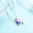 thumbnail image 6 of Lock Urn Necklace for Ashes Stainless Steel Ashes Necklace Cremation Necklace for Human Ashes Memorial Ashes Holder, 6 of 7