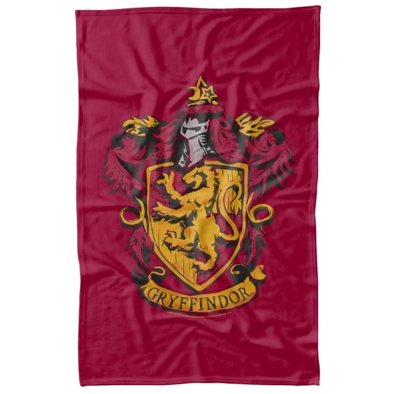 Harry Potter Drawn Gryffindor Crest Fleece Blanket 36' x 58'