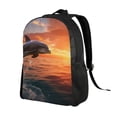 thumbnail image 2 of Fotbe Sunset Dancing Dolphin B Travel Laptop Backpack, Business Slim Sturdy Laptops Backpack, Water Resistant College School Computer Bag Gift for Men & Women Fits 15.6 Inch Notebook, 2 of 8