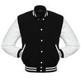 thumbnail image 3 of Man’s Varsities Baseball Jackets Letterman Jackets Wool Body Leather Sleeves Baseball Bombers Jackets Windbreaker, 3 of 9