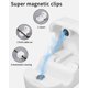 thumbnail image 5 of 8 Pcs Magnetic Cable Holders, Cable Holders, Cable Clips, Self Adhesive Cable Organiser Desk Desk for Desk Nightstand, Charging Cables (White), 5 of 5