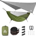 thumbnail image 1 of Hamaca de camping CROSSHIP, 290 x 155 cm, mosquitera Rain Fly, 1 of 6