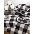 thumbnail image 3 of Fennco Styles Buffalo Check Plaid Design Cotton Tablecloth (65"x140" Tablecloth, Black), 3 of 3