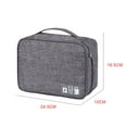 thumbnail image 3 of wps Travel Cable Organizer Bag Electronics Accessories Storage Pouch USB Drive Charger Memory Card Case gray, 3 of 9