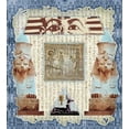 thumbnail image 3 of Egypt Duvet Cover Set, Traditional Hieroglyph Backdrop with Mummy Pyramids and Bastet Collage Art Print, Decorative 3 Piece Bedding Set with 2 Pillow Shams, Queen Size, Taupe Navy, by Ambesonne, 3 of 3